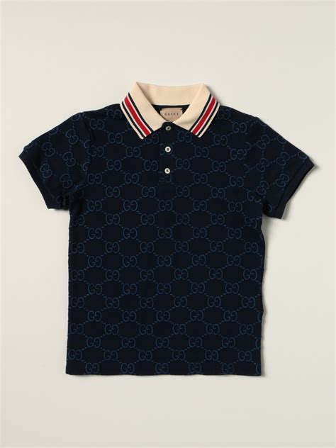 baby blue gucci polo|gucci kids clothes.